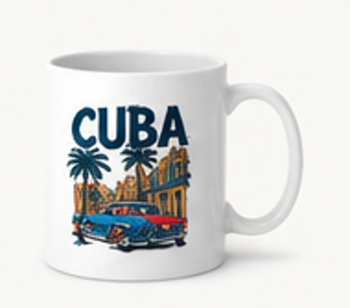 Cuba solidarity mug concept mockup